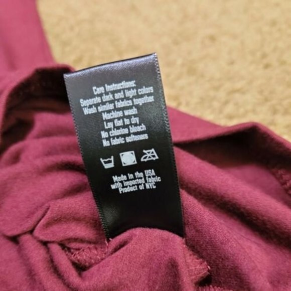 TWO BLIND BROTHERS Men's Short Sleeves Polo Shirt Size L Burgundy. - Picture 10 of 10